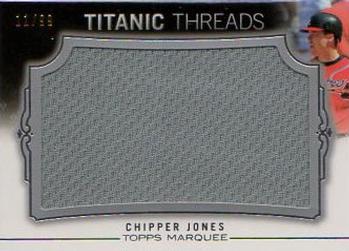 2011 Topps Marquee - Titanic Threads #TTJR-50 Chipper Jones Front