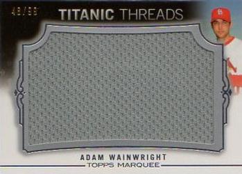 2011 Topps Marquee - Titanic Threads #TTJR-54 Adam Wainwright Front