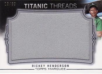 2011 Topps Marquee - Titanic Threads #TTJR-6 Rickey Henderson Front