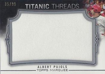2011 Topps Marquee - Titanic Threads #TTJR-9 Albert Pujols Front