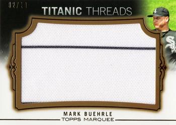 2011 Topps Marquee - Titanic Threads Gold #TTJR-109 Mark Buehrle Front