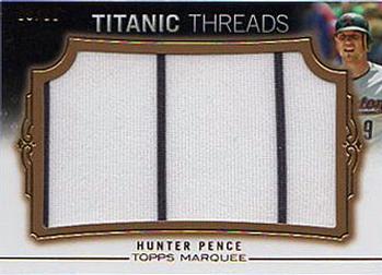 2011 Topps Marquee - Titanic Threads Gold #TTJR-46 Hunter Pence Front