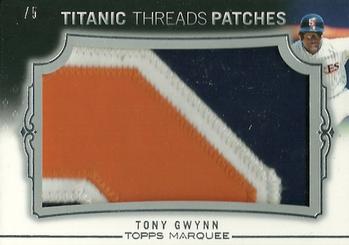 2011 Topps Marquee - Titanic Threads Patch #TTJP-41 Tony Gwynn Front