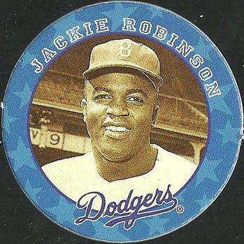 1995 Weinerschnitzel Dodgers Rookie of the Year Pogs #1 Jackie Robinson Front