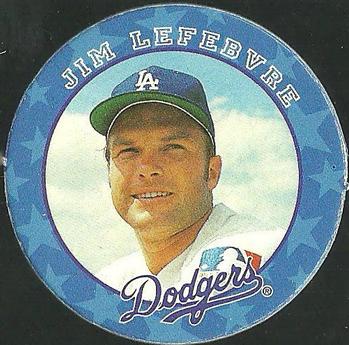 1995 Weinerschnitzel Dodgers Rookie of the Year Pogs #6 Jim Lefebvre Front
