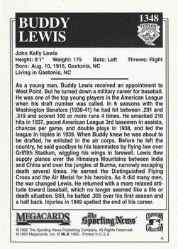 1995 Conlon Collection TSN #1348 Buddy Lewis Back
