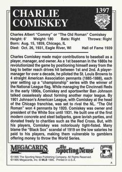 1995 Conlon Collection TSN #1397 Charles Comiskey Back
