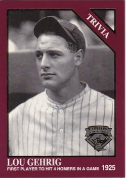 1994 Conlon Collection TSN - Burgundy #1249 Lou Gehrig Front