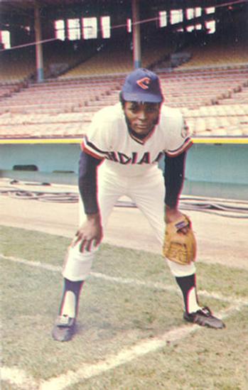 1973 Cleveland Indians Postcards #NNO Charlie Spikes Front