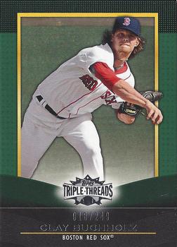 2011 Topps Triple Threads - Emerald #93 Clay Buchholz Front