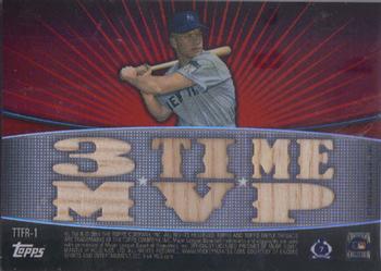 2011 Topps Triple Threads - Flashback Relics #TTFR-1 Mickey Mantle Back