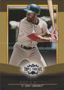 2011 Topps Triple Threads - Gold #21 Ozzie Smith Front