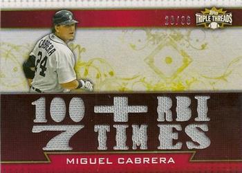 2011 Topps Triple Threads - Relics #TTR-110 Miguel Cabrera Front