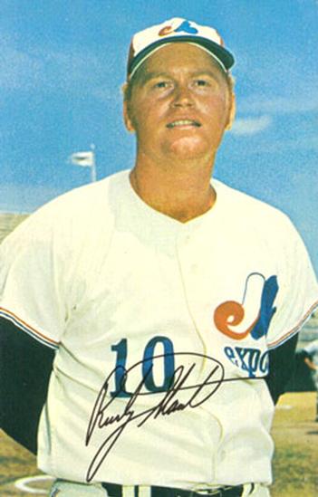 1969 Montreal Expos Postcards #11 Rusty Staub Front