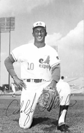 1969 Montreal Expos Postcards #25 Adolfo Phillips Front