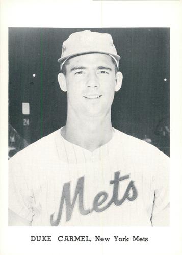 1964 Jay Publishing New York Mets #NNO Duke Carmel Front