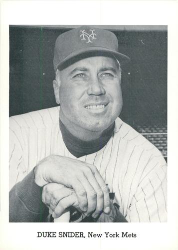 1964 Jay Publishing New York Mets #NNO Duke Snider Front