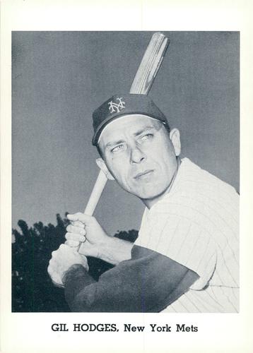 1963 Jay Publishing New York Mets #NNO Gil Hodges Front