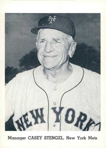 1963 Jay Publishing New York Mets #NNO Casey Stengel Front
