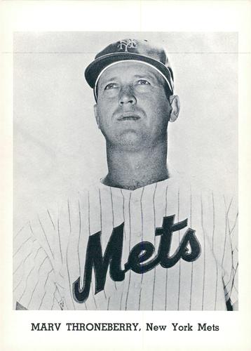 1963 Jay Publishing New York Mets #NNO Marv Throneberry Front