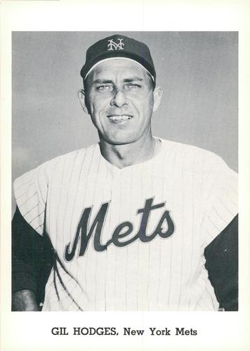 1962 Jay Publishing New York Mets 5x7 Photos #NNO Gil Hodges Front