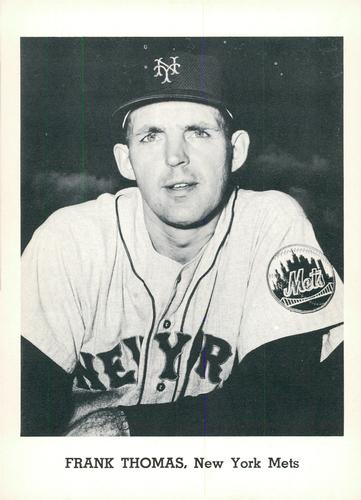 1962 Jay Publishing New York Mets 5x7 Photos #NNO Frank Thomas Front
