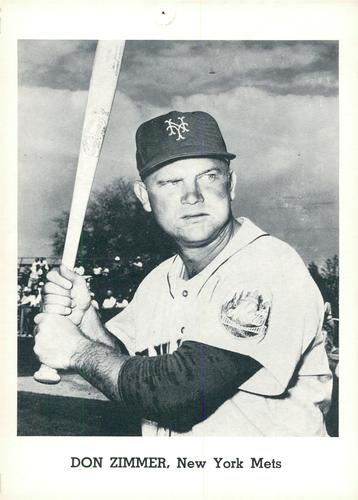 1962 Jay Publishing New York Mets 5x7 Photos #NNO Don Zimmer Front