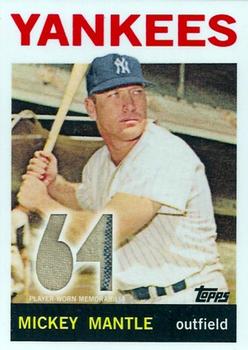 2011 Topps - Mickey Mantle Reprint Relics #50 Mickey Mantle Front