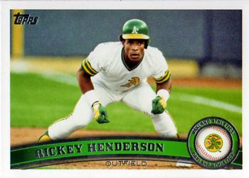 2011 Topps Update #US59 Rickey Henderson Front