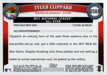 2011 Topps Update #US68 Tyler Clippard Back