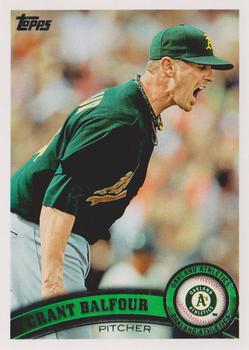 2011 Topps Update #US135 Grant Balfour Front