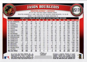 2011 Topps Update #US178 Jason Bourgeois Back