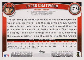 2011 Topps Update #US184 Tyler Chatwood Back