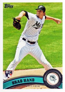 2011 Topps Update #US282 Brad Hand Front