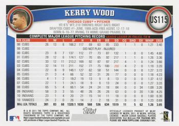 2011 Topps Update #US115 Kerry Wood Back