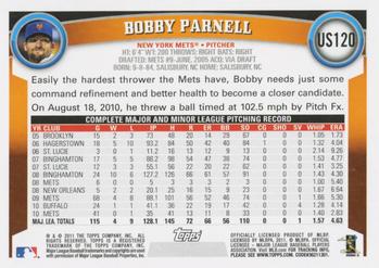 2011 Topps Update #US120 Bobby Parnell Back