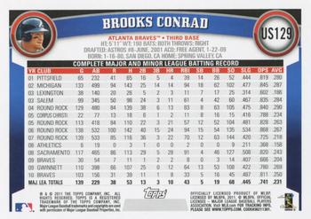 2011 Topps Update #US129 Brooks Conrad Back