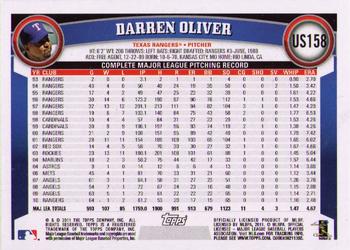 2011 Topps Update #US158 Darren Oliver Back