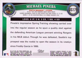 2011 Topps Update #US179 Michael Pineda Back
