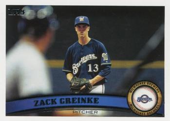 2011 Topps Update #US250 Zack Greinke Front