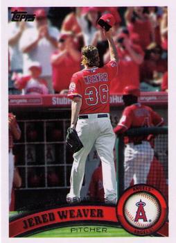 2011 Topps Update #US26 Jered Weaver Front