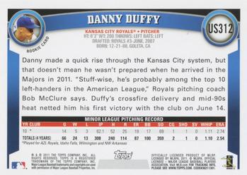 2011 Topps Update #US312 Danny Duffy Back