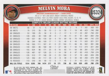 2011 Topps Update #US324 Melvin Mora Back