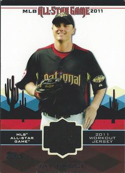 2011 Topps Update - All-Star Stitches #AS-49 Jay Bruce Front