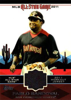 2011 Topps Update - All-Star Stitches #AS-38 Pablo Sandoval Front