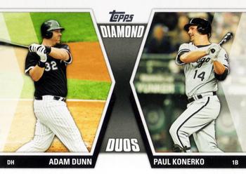 2011 Topps Update - Diamond Duos #DD-11 Adam Dunn / Paul Konerko Front