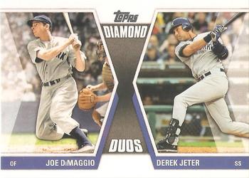 2011 Topps Update - Diamond Duos #DD-15 Joe DiMaggio / Derek Jeter Front