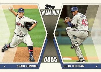 2011 Topps Update - Diamond Duos #DD-17 Craig Kimbrel / Julio Teheran Front