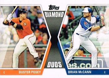2011 Topps Update - Diamond Duos #DD-26 Buster Posey / Brian McCann Front