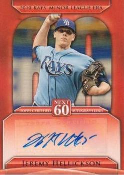 2011 Topps Update - Next 60 Autographs #N60A-JH Jeremy Hellickson Front